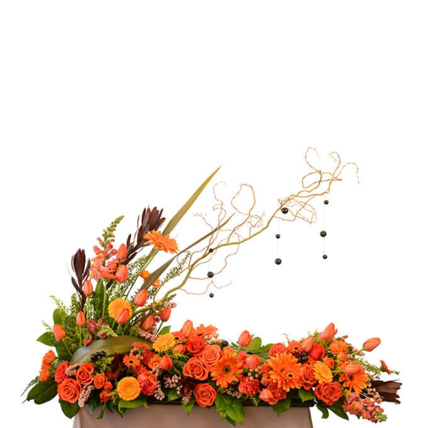Picture of Whimsical Citrus Garden Urn Spray