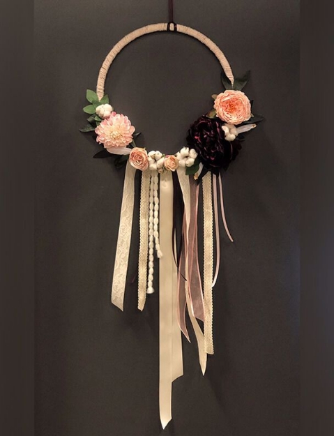Picture of Summer Dream Catcher Wreath With Permanent Botanicals - June 15th