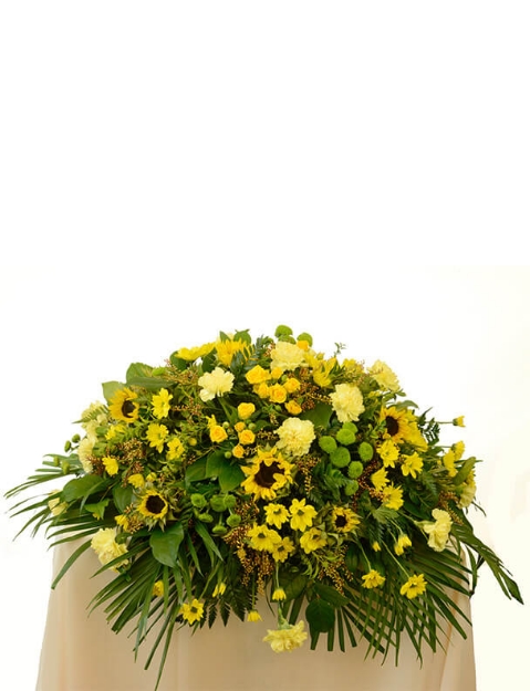 Picture of Serene Sunflowers Casket Spray