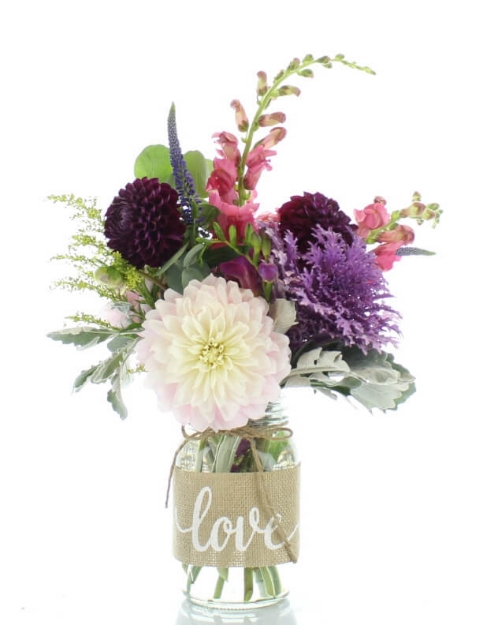 Picture of Fresh Picked Dahlia Arrangement - $65.00 Thursday July 25th @ 6:30pm