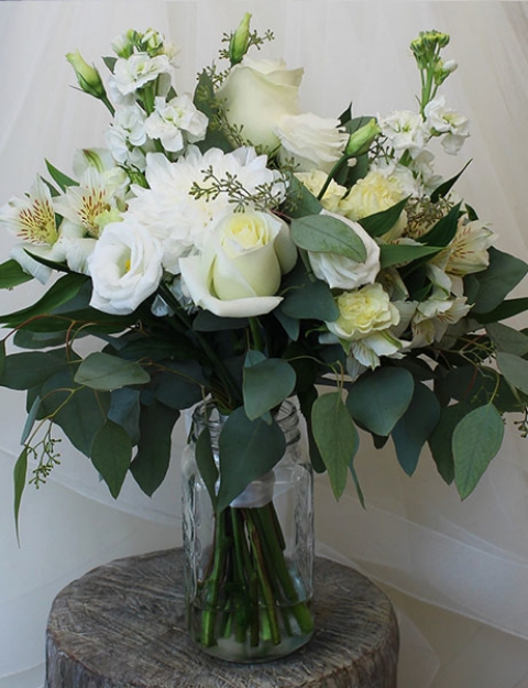 All white Bouquet $95.00