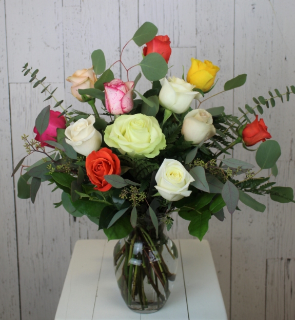 Picture of Dozen Mixed Rose Bouquet
