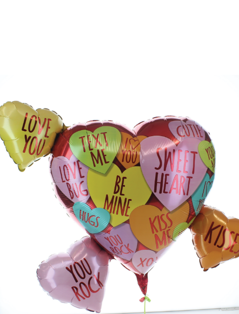 Picture of Extra Large Conversation Heart Balloon