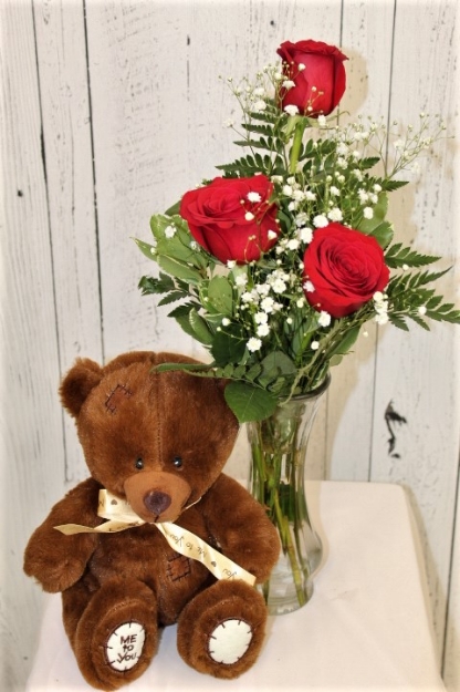 Picture of Rose Trio with Plush 
