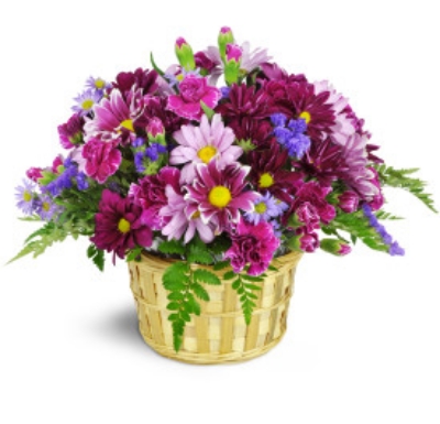 Show details for Amethyst Skies Basket  Picture of Amethyst Skies Basket