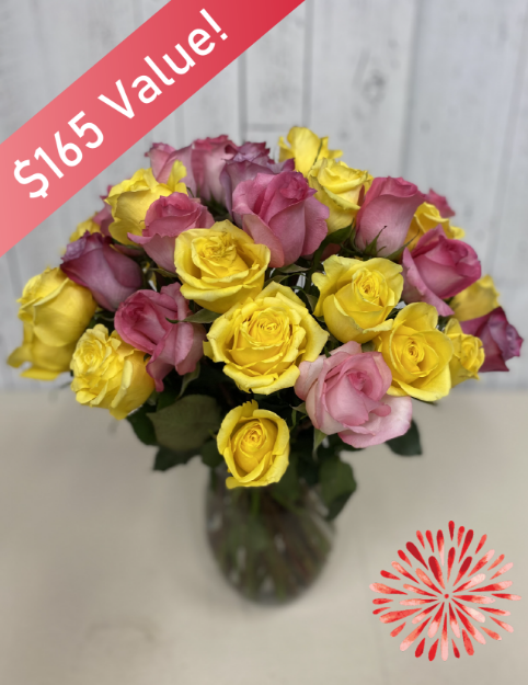 Picture of 48 Mystery Colour Rose Special